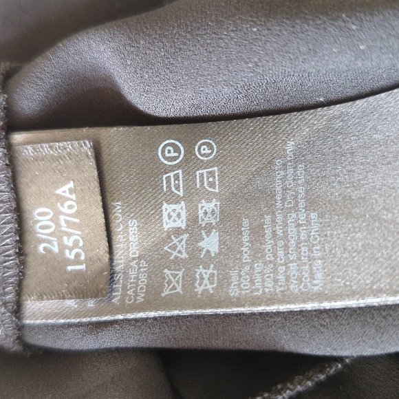 All Saints Cathea Cowl neck Black Sleeveless Dress - Picture 10 of 11